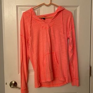 Coral color, Gap, size Medium, light hoodie